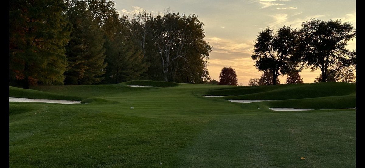 Even perfect as the sun goes down. Just as DJR planned!⁦@IHCCGreenkeeper⁩ #americasgreenskeeper