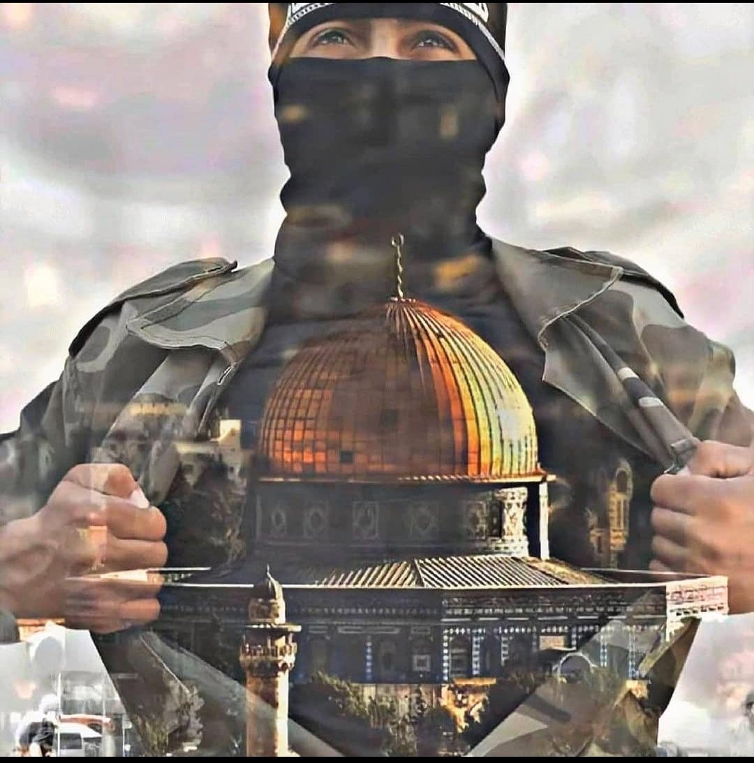 Kudüs için diren halkın içinde Mescid-i Aksanın bir parçasını taşır. Her toprağa düşen kan Mescid-i Aksa için bir sadakadır. Kudusü sevmek imandandır içtendir. Kuduz israile taraf olmak kahpeliktir kafirliktir. Küfre rıza küfürdür. #Gazze #Hamas #HamasMassacre #IsraeliNewNazism