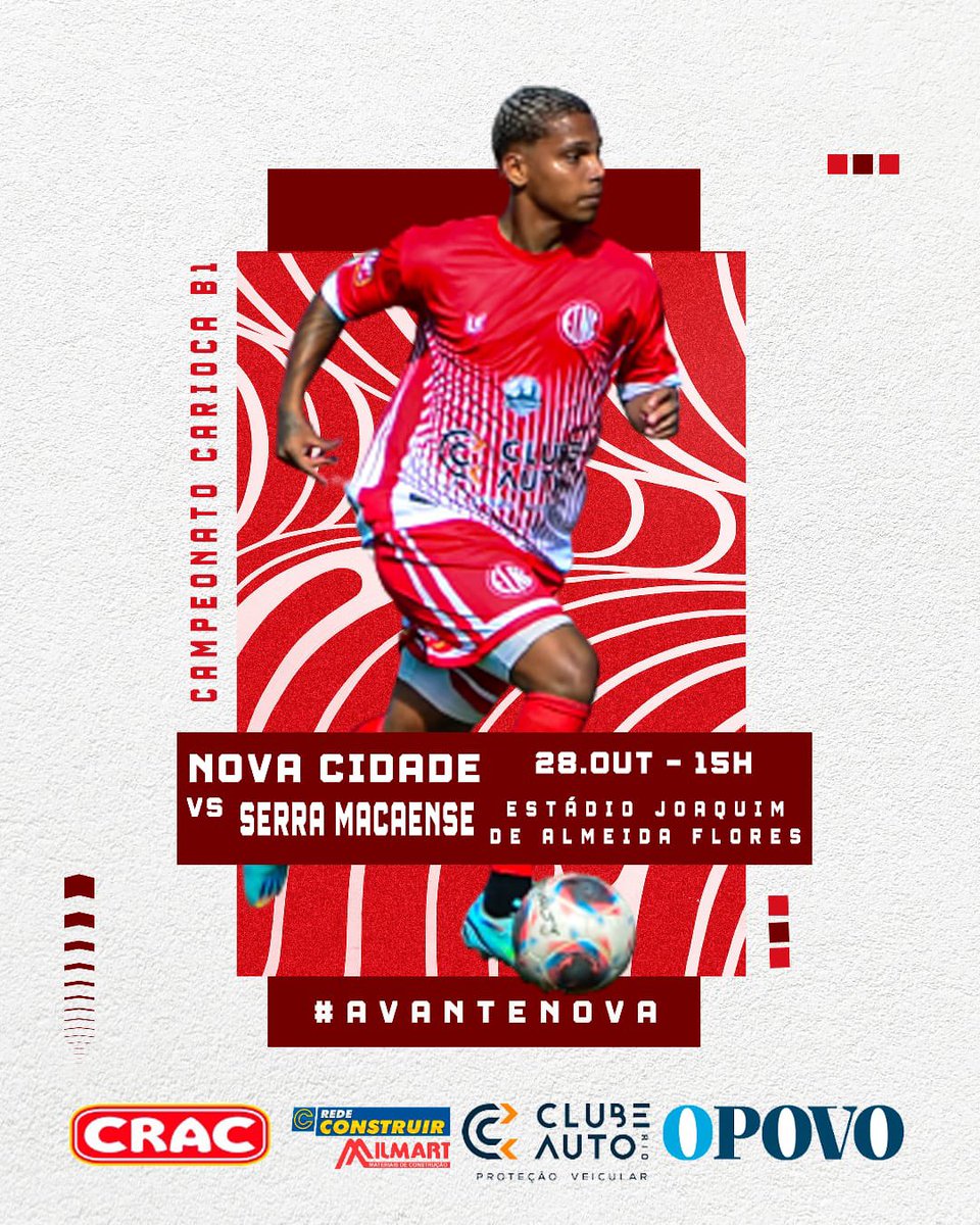 ECNOVACIDADE's tweet photo. DIA DE NOVA! Após conquistar uma vitória importante em terreno visitante, o Nova Cidade agora se prepara para receber o Serra Macaense na nona rodada da Série B1. Este triunfo deixa o Nova Cidade mais perto do tão desejado G4. #AvanteNova https://t.co/wCZbqXPPS8