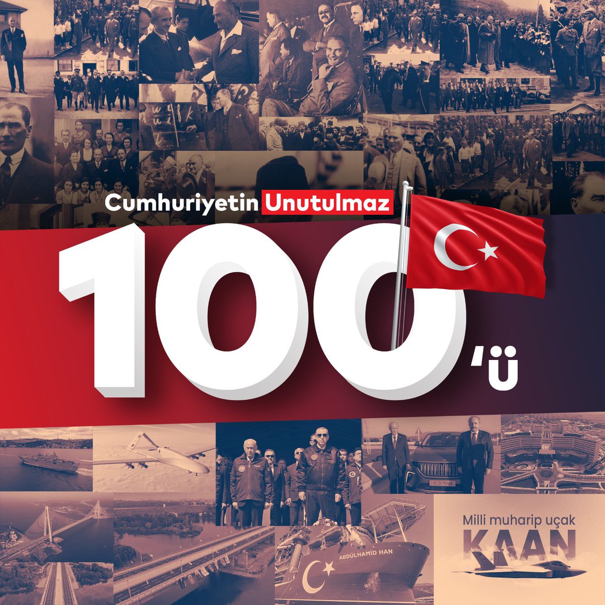 HuseyinSozlu's tweet photo. “Efendiler, yarın Cumhuriyet’i ilan edeceğiz!” 

Gazi Mustafa Kemal Atatürk

#Cumhuriyet100yaşında https://t.co/v9A6h1rRhe