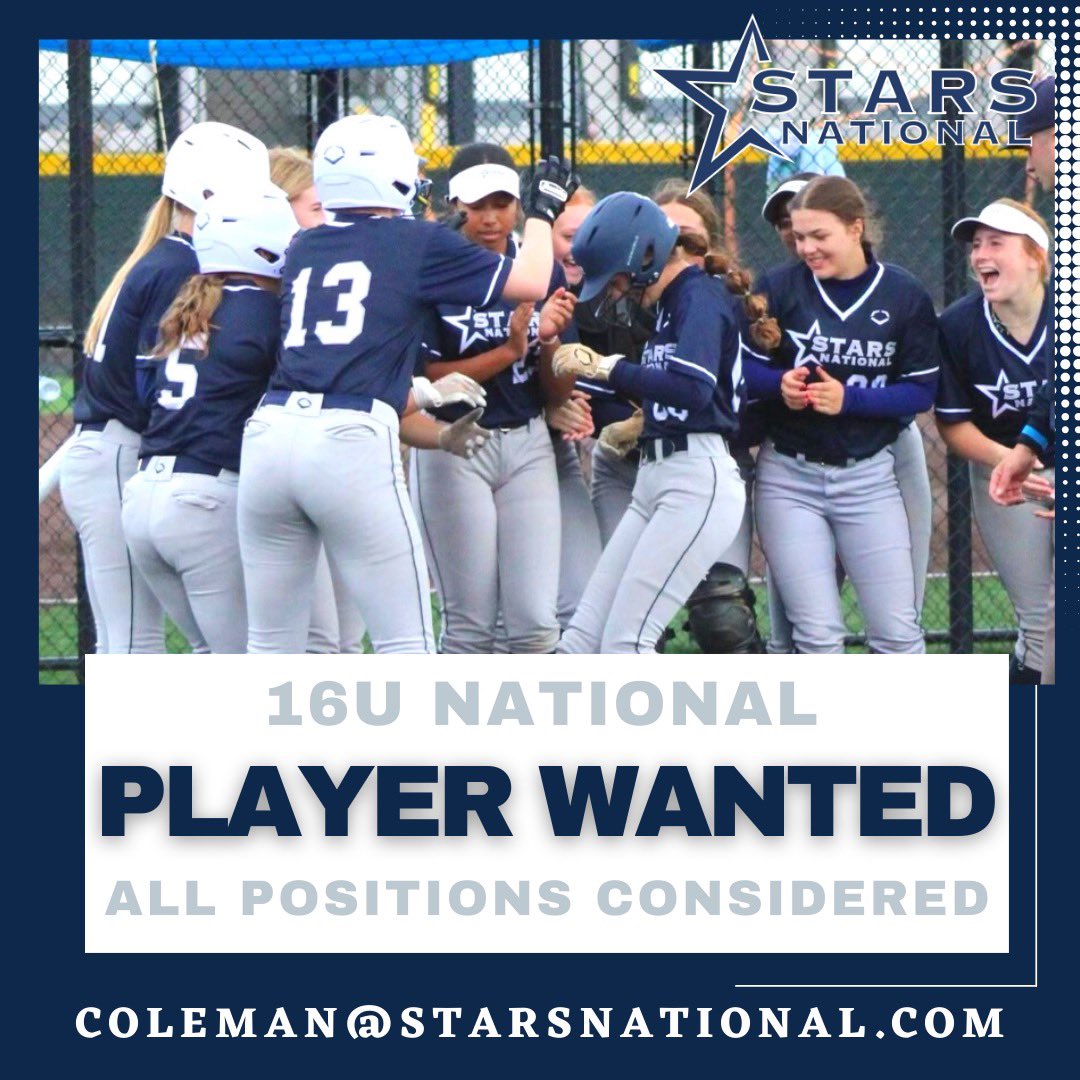 🔥 16U National - All Positions Considered 🔥 Email 📧 coleman@starsnational.com 🌐 starsnational.com/16u