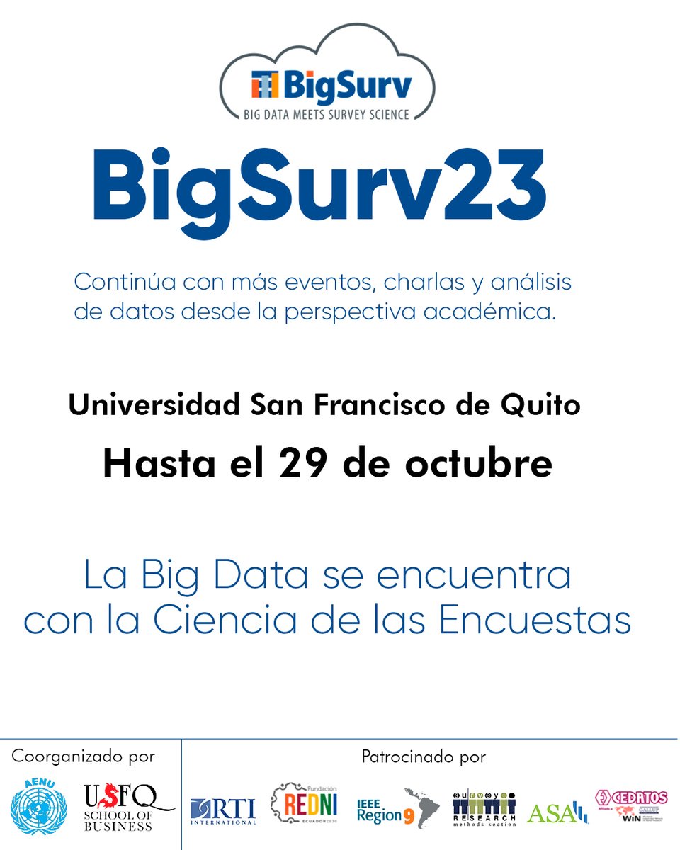 Big Data + Survey Science Conferences tweet media