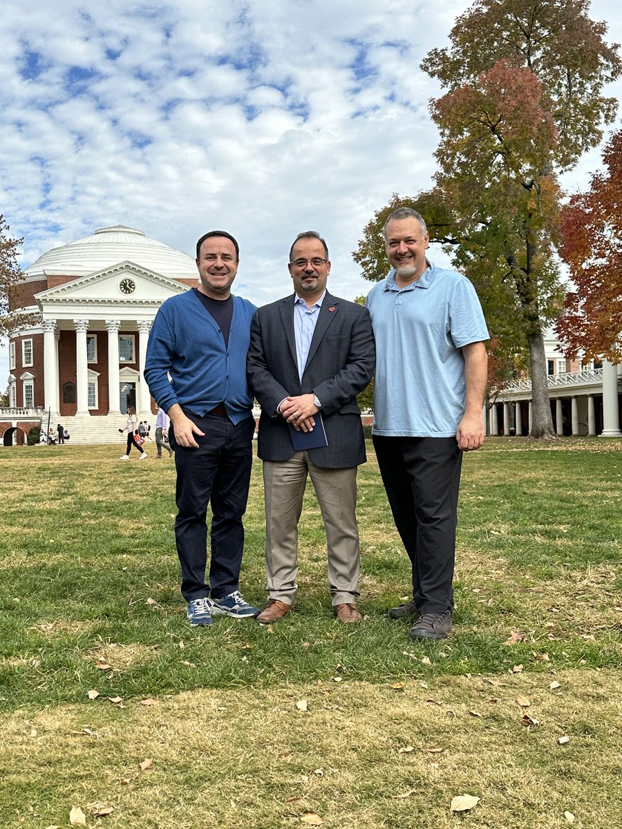 Excited to host Dr. ⁦@SALLOUMFN⁩ from ⁦@VCUHealthHeart⁩ at ⁦@UVACVRC⁩ with ⁦@ToldoStefano⁩ - the future of UVA-VCU collaborations is bright!