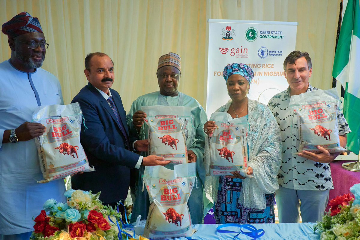 Yesterday The Honourable Minister of Budget and Economic @PlanningNG , Sen. @atikuabagudu, attended the formal launching of the Fortified Rice project in Abuja.

#FortifiedRice 
#AgriculturalDevelopment