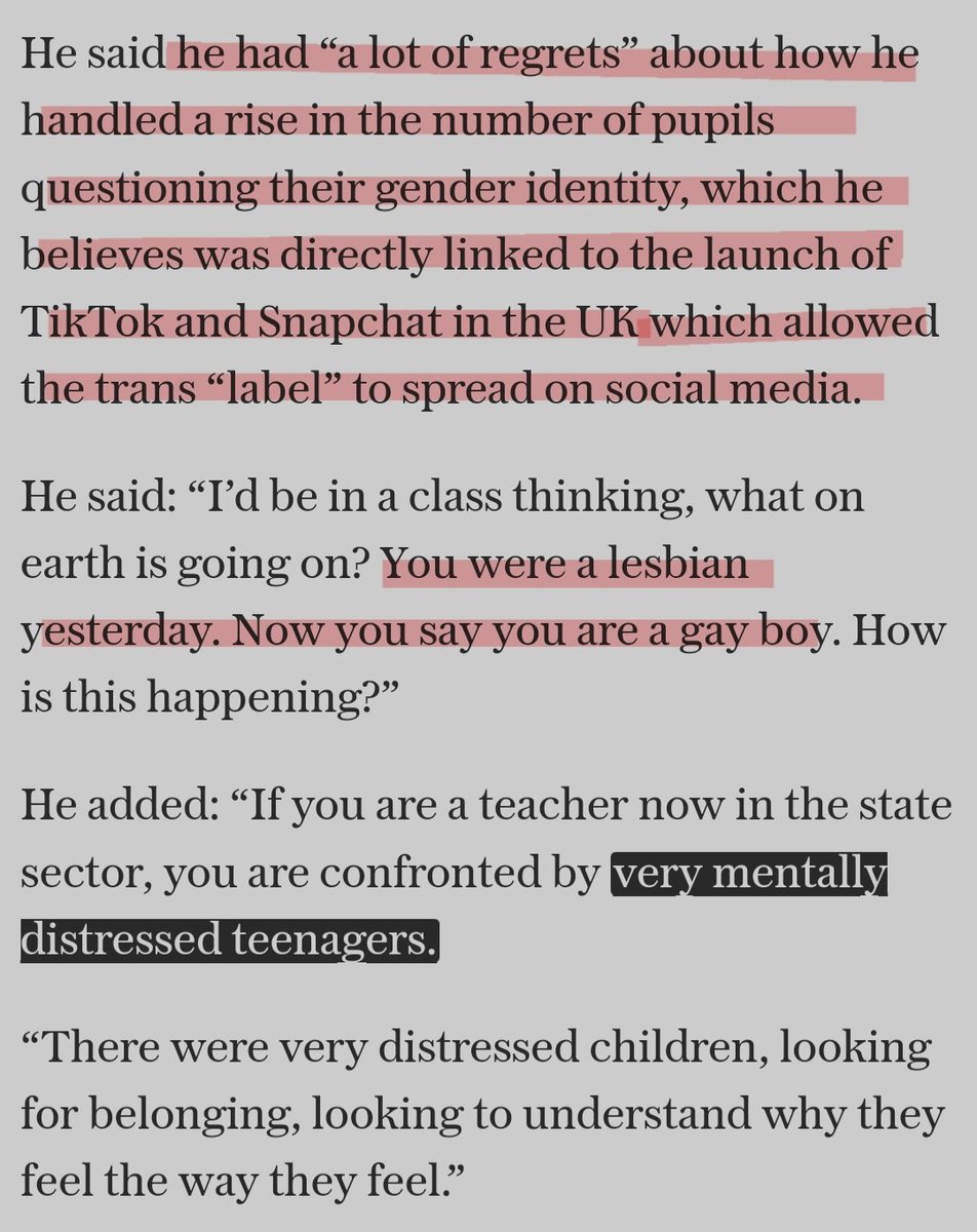 Ju_Drops's tweet photo. "This teacher has taught pupils that she is neither male nor female. Therefore, she is not required to wear sanitary protection. What she then does is wear very light linen clothes so the blood shows through to generate a conversation with
the kids."
https://t.co/rkaJXAq5AY https://t.co/KxEwtAGXDi