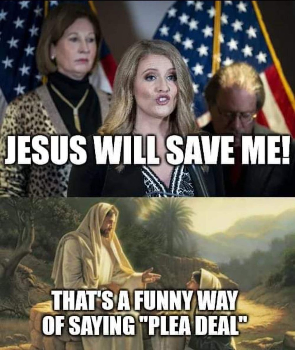 #MAGA #MAGACult #UltraMAGA #FakeChristians #CautionaryTale #TraitorsSupportTraitorTrump #TrumpForPrison #JennaEllis #SidneyPowell #PleaDeal