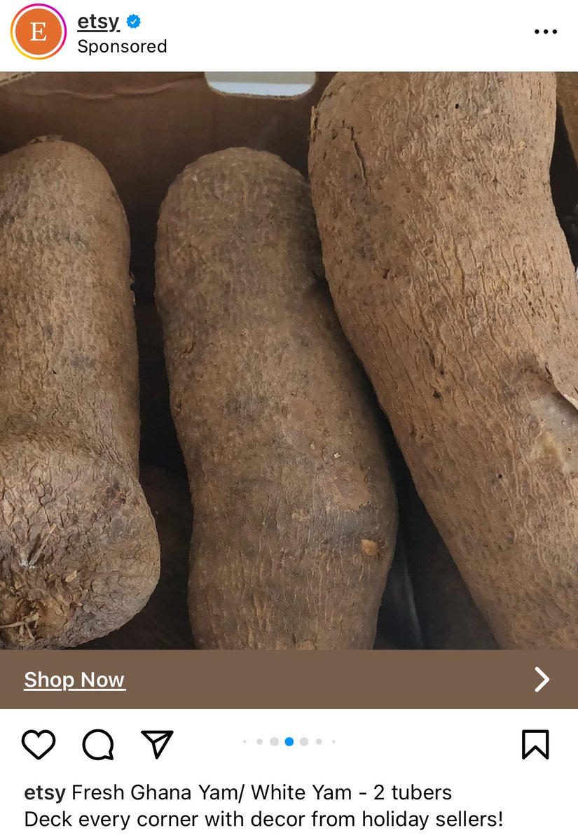 2bbaias's tweet photo. Guys Esty sells yams! Yam! Wow... Just wow 😃 https://t.co/8pzhCkH22V