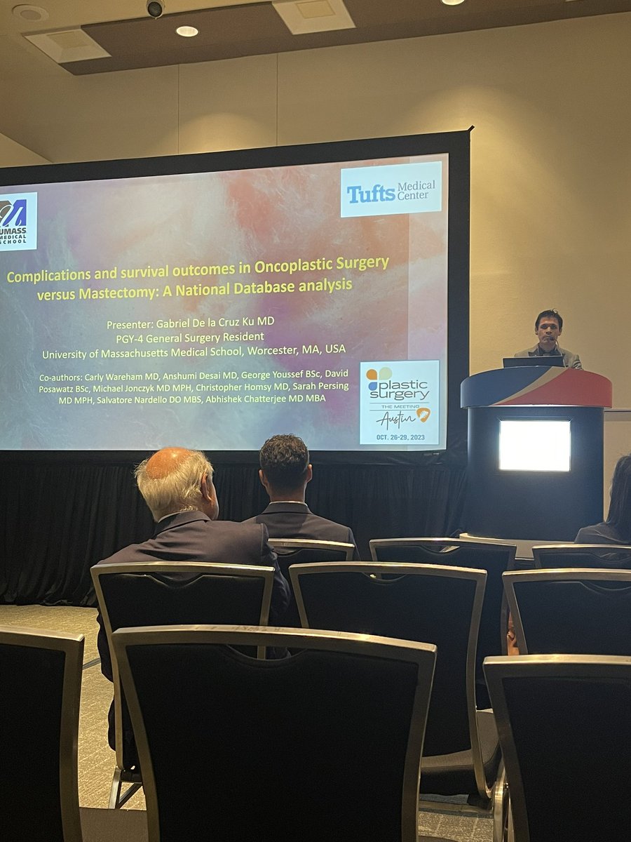 Christopher Homsy, MD, FACS (@drchrishomsy) on Twitter photo Extremely proud of Dr DelaCruz Ku for presenting our work on oncoplastic surgery and, once again, highlighting the evidence-based reasons to adopt #oncoplasticsurgery !
Shout out to our stellar Tufts plastic surgery team
<a href="/Chatterjeeonco1/">Abhishek Chatterjee MD,MBA,FACS</a>
<a href="/smnardello/">Salvatore Nardello</a>
<a href="/gdelacruzku/">Gabriel De la Cruz ku, MD</a> Extremely proud of Dr DelaCruz Ku for presenting our work on oncoplastic surgery and, once again, highlighting the evidence-based reasons to adopt #oncoplasticsurgery !
Shout out to our stellar Tufts plastic surgery team
<a href="/Chatterjeeonco1/">Abhishek Chatterjee MD,MBA,FACS</a>
<a href="/smnardello/">Salvatore Nardello</a>
<a href="/gdelacruzku/">Gabriel De la Cruz ku, MD</a>