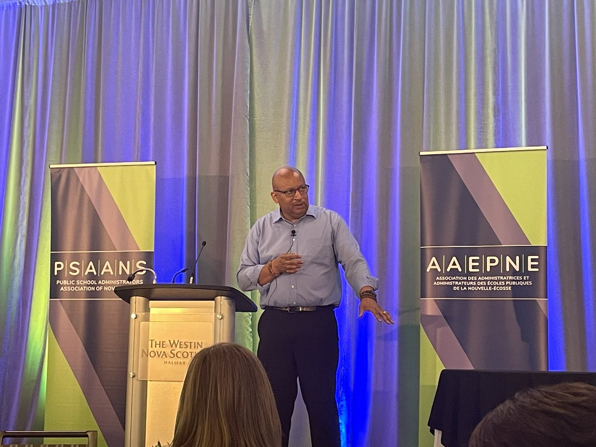 Great day today at the @PSAANS conference! <a href="/PrincipalKafele/">Principal Kafele</a> did a great job of “bringing the fire” on his first trip to NS! Thanks for sharing your wisdom and experiences with us! <a href="/AVRCE_NS/">Annapolis Valley Regional Centre for Education</a>