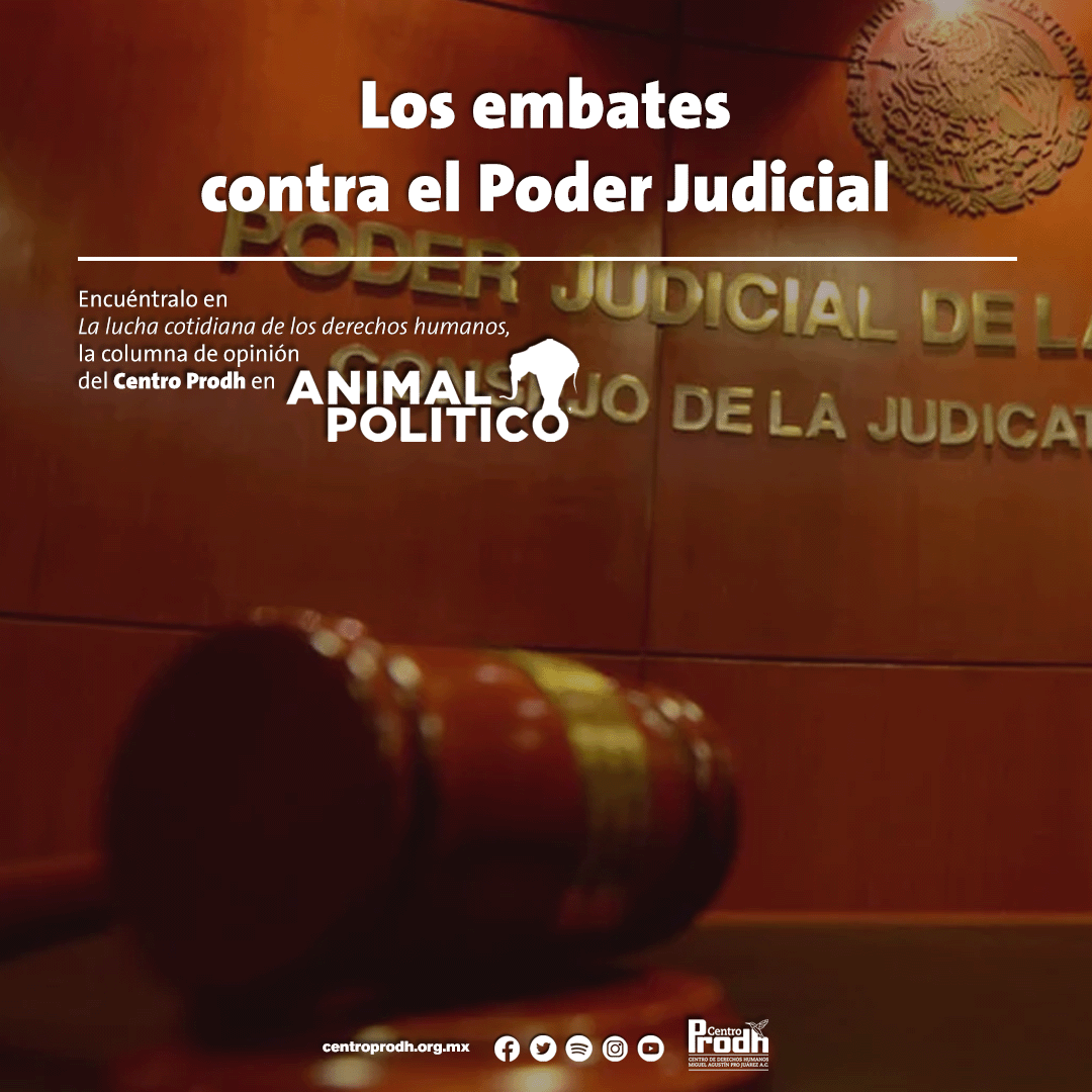 #ParaLeer | Es cierto que el sistema de justicia mexicano está roto, pero los ataques contra el Poder Judicial Federal no están orientados a reparar sus grietas.   

La voz de <a href="/CentroProdh/">Centro Prodh</a> en <a href="/Pajaropolitico/">Animal Político</a>

👇
animalpolitico.com/analisis/organ…
