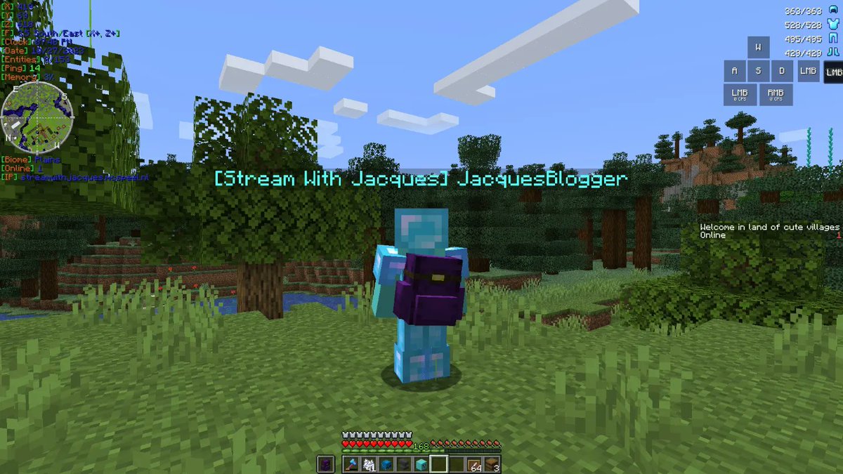 Jacquesblogger2's tweet photo. added something fun, a backpack.  and is also fun to wear and is also practical, it of course has storage in it, so you can take extra stuff with you. 
#minecraft #minecraftnederland #minecraftnederlands #minecraftnl #streamwithjacques #Groningen #assen #Drenthe #Nederland #Nederlands