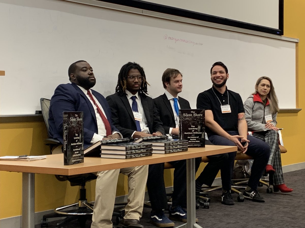 JMJP_GMU's tweet photo. Dr. Chavis and his student panelists were honored to attend the Quarles Conference at Morgan State University, as keynote speakers. Dr. Chavis and his team presented on their racial justice and restorative history work along the Eastern Shore. https://t.co/4YVxcVB4eJ