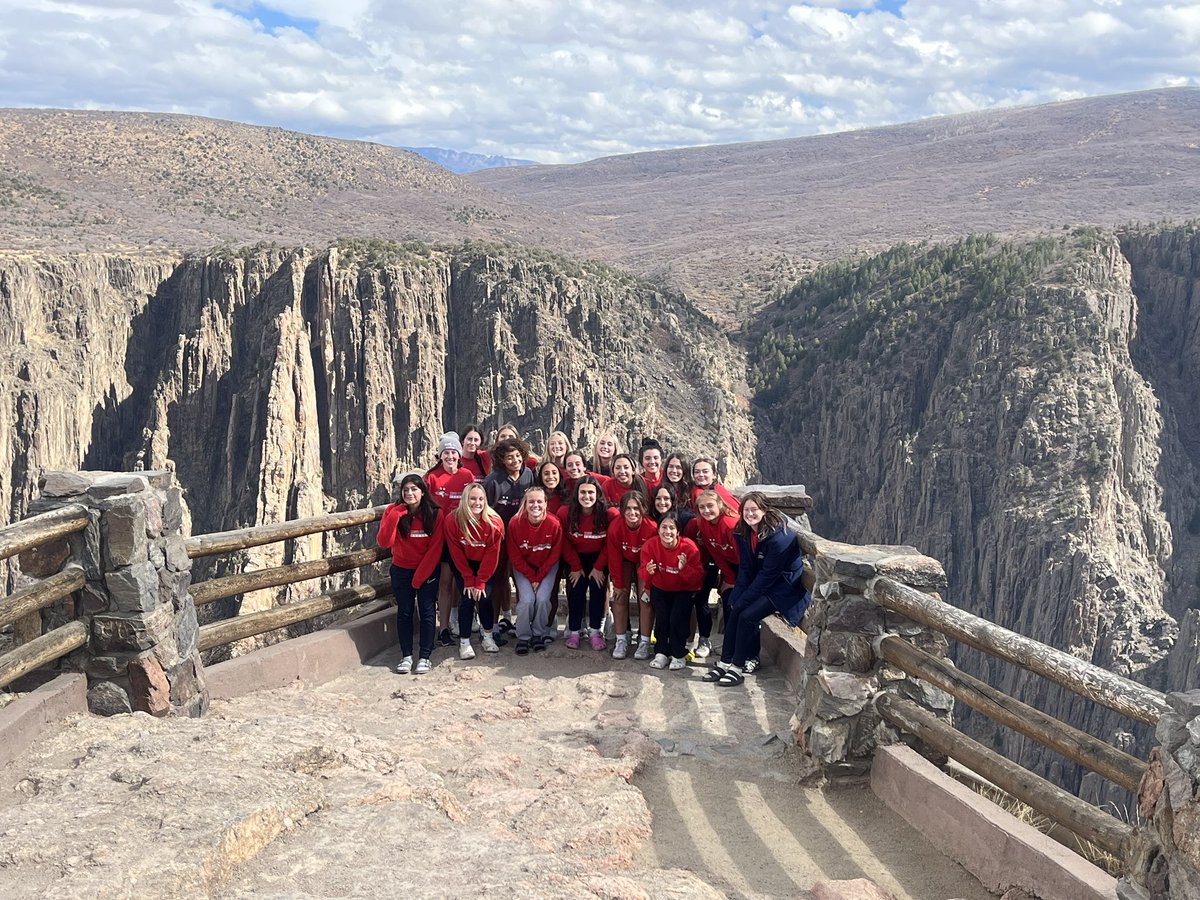 MSUDenverWSOC's tweet photo. Oh, the places we go on roadtrips 🤪! Stopped by to look at the amazing Black Canyon of Gunnison National Park! 

#getrowdy🔴🔵 https://t.co/SC7aa86nuG