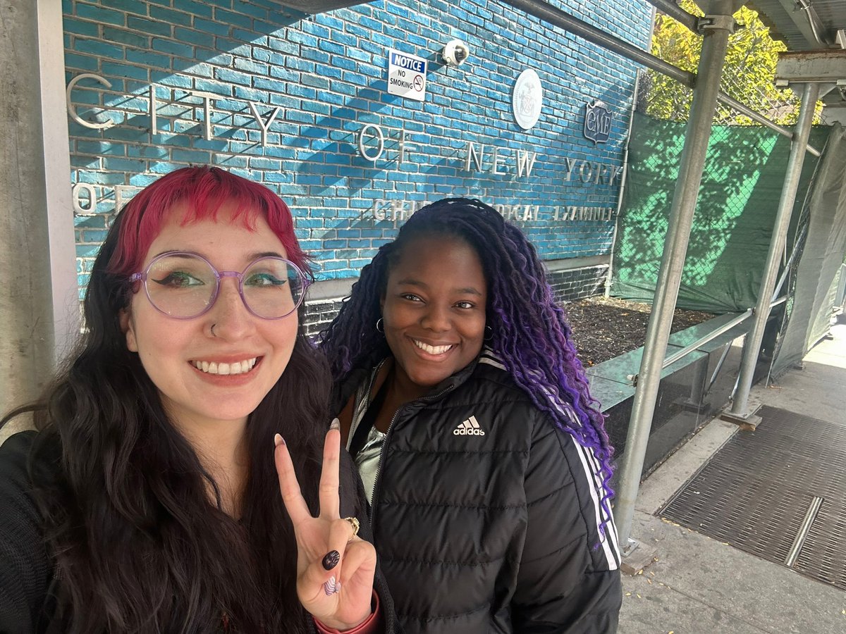 christinashreve's tweet photo. happy to have spent the past month doing my forensic pathology rotation with my former twitter friend now irl friend @JoyceOpara2 ☺️ https://t.co/IgDxETIzL4