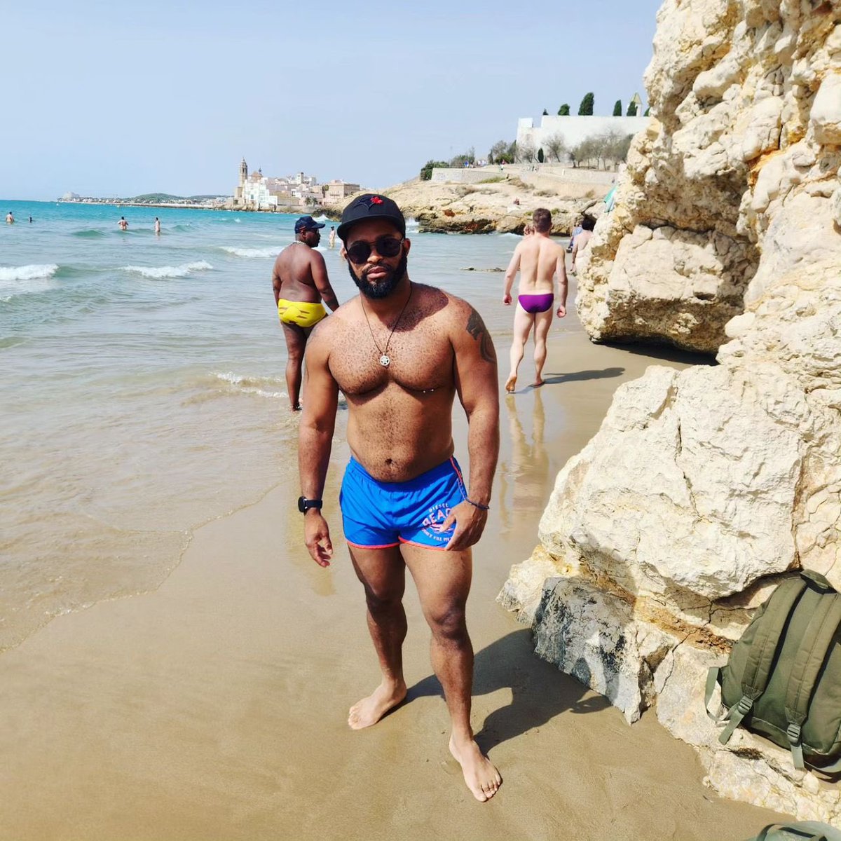 GaySitgesGuide's tweet photo. Bear moments on Balmins Beach. The next big event returns in May - Bear Week.
.
⭐️ https://t.co/97nJEJX78i
.
#gaysitges #sitges #bearweeksitges #sitgesbears #bearsweek #gayspain #gayparty #gayholiday #gayholiday #gaysummer #gaybeach #sitgesanytime #sitgestravel #sitgessummer https://t.co/5mQbwqv0pb