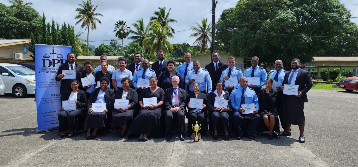 7 officers from the Ministry of Fisheries and Forestry graduated yesterday from a month-long Advance Prosecution Regulators Course at the Government Training Centre in Nasese. The course is a follow-up to the Basic Prosecution Regulators Course conducted in August this year.