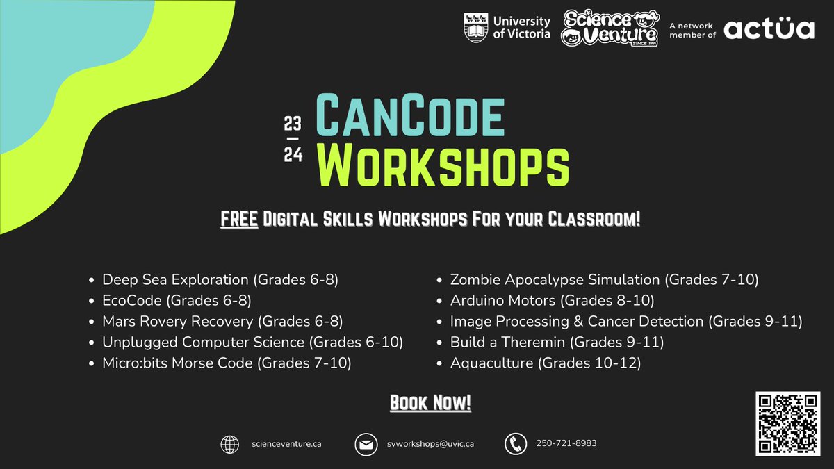 Science Venture (@scienceventure) on Twitter photo Looking to incorporate some digital skills learning into your classroom? We are offering FREE digital skills workshops until March 29, 2024. Check out scienceventure.ca/workshops/about for more info. <a href="/sd61schools/">Greater Victoria School District</a> <a href="/SD62_Sooke/">Sooke School District</a> <a href="/sd63schools/">SD 63 Saanich</a> Looking to incorporate some digital skills learning into your classroom? We are offering FREE digital skills workshops until March 29, 2024. Check out scienceventure.ca/workshops/about for more info. <a href="/sd61schools/">Greater Victoria School District</a> <a href="/SD62_Sooke/">Sooke School District</a> <a href="/sd63schools/">SD 63 Saanich</a>