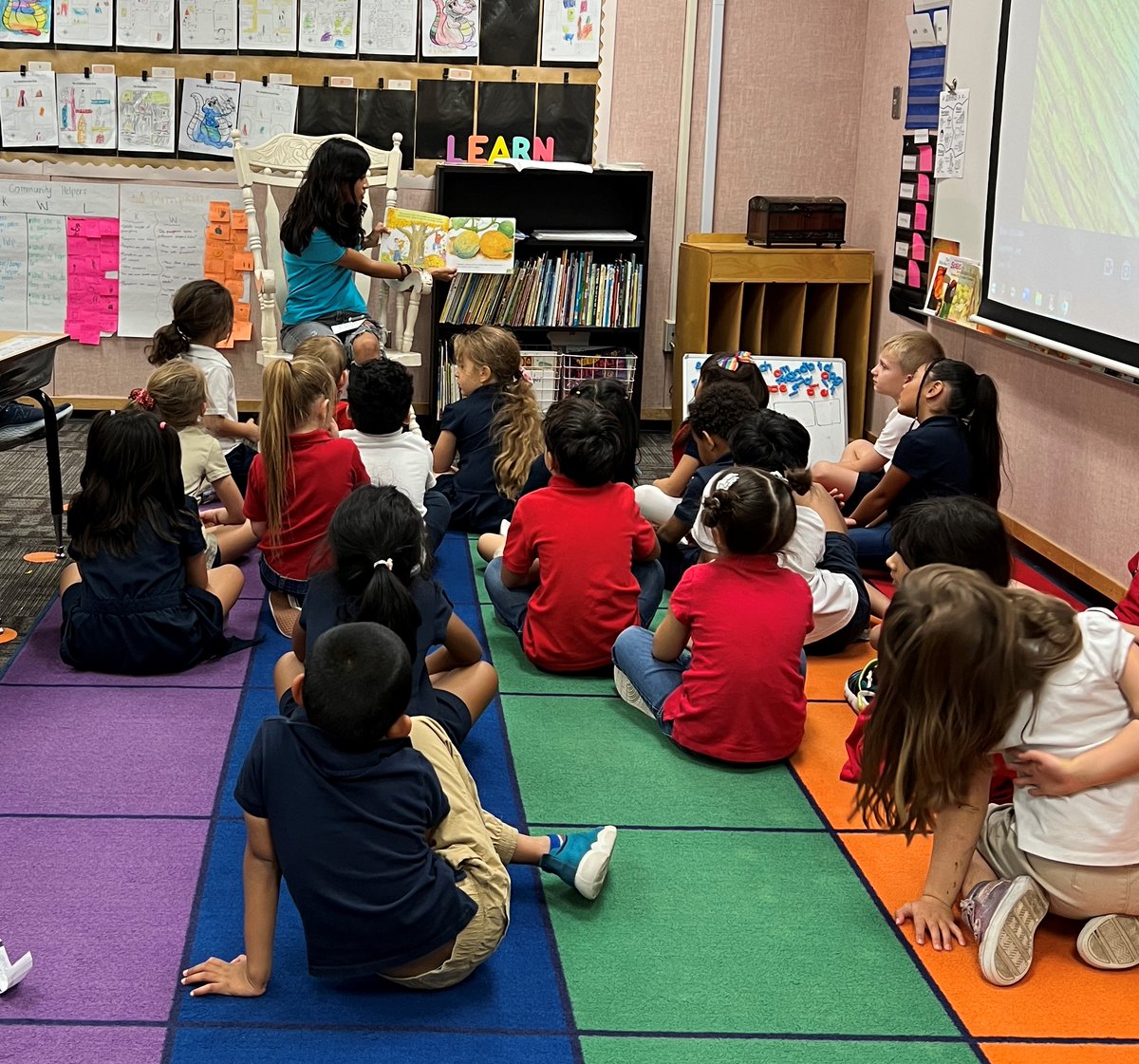 CHS FFA students visited 20 elementary school classrooms this week to teach them about the life cycle of a pumpkin. FFA students enjoy sharing their passion for agriculture. CHS FFA students teach 150 lessons per year for the Farm Bureaus Ag in the Classroom program within CUSD.