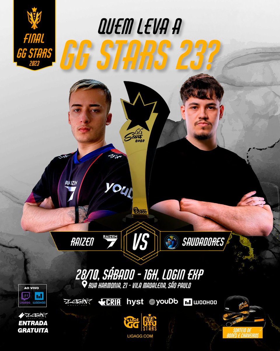 AAAAAMANHÃAAA É AMANHÃAAA QUE O T3 PARA!!!!!!

Amanhã <a href="/raizen_games/">Raizen - らい ぜん - Tropa Raizen - TRZ - #goRaizen 💜</a> x <a href="/saudadores/">Saudadores</a> realizam a principal FINAL DA LIGA GG - GG STARS 23.

<a href="/raizen_games/">Raizen - らい ぜん - Tropa Raizen - TRZ - #goRaizen 💜</a>
TOP <a href="/br7nin/">niN</a>  
JG <a href="/Luuukzlol/">Luuukz</a>  
MID <a href="/blackyylol/">blacky</a> 
ADC <a href="/Stepzlol/">Miguel Rezek</a> 
SUP <a href="/telaslol/">A7 Telas</a> 

<a href="/saudadores/">Saudadores</a>
TOP <a href="/Reversedlol/">Reversed</a>
JG <a href="/Mewkyo/">Mewkyo</a>
MID