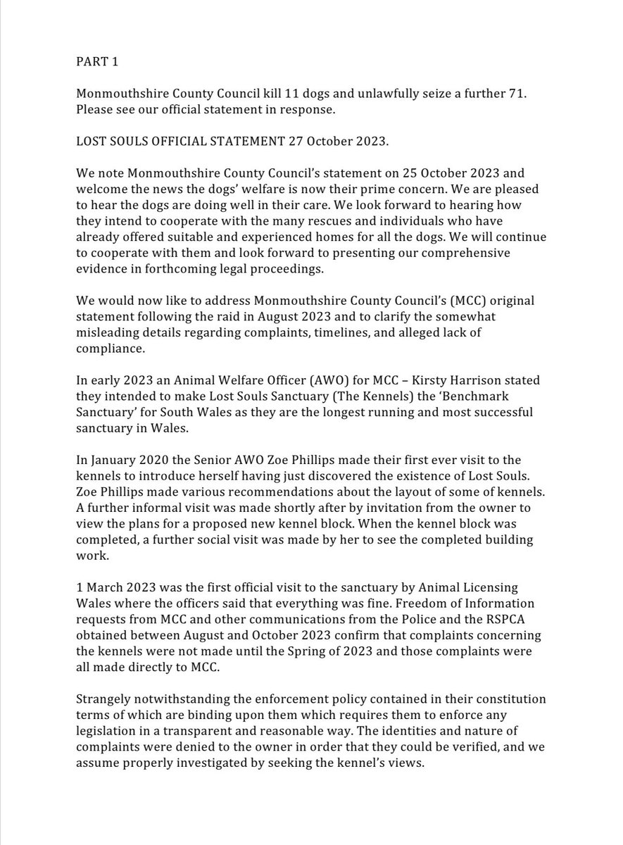 Justice4TLS's tweet photo. Please see our official statement in response to @MonmouthshireCC 
LOST SOULS OFFICIAL STATEMENT 
27 October 23. 
Cont'd over 2 posts
 @EdwardJDavey @DrLisaCameronMP @PaulMatthews67  @MarkDrakeford @DavidTCDavies @PennyMordaunt @maryannbwales
@garethjllewelyn @Keir_Starmer https://t.co/JF0AOTOJ3I