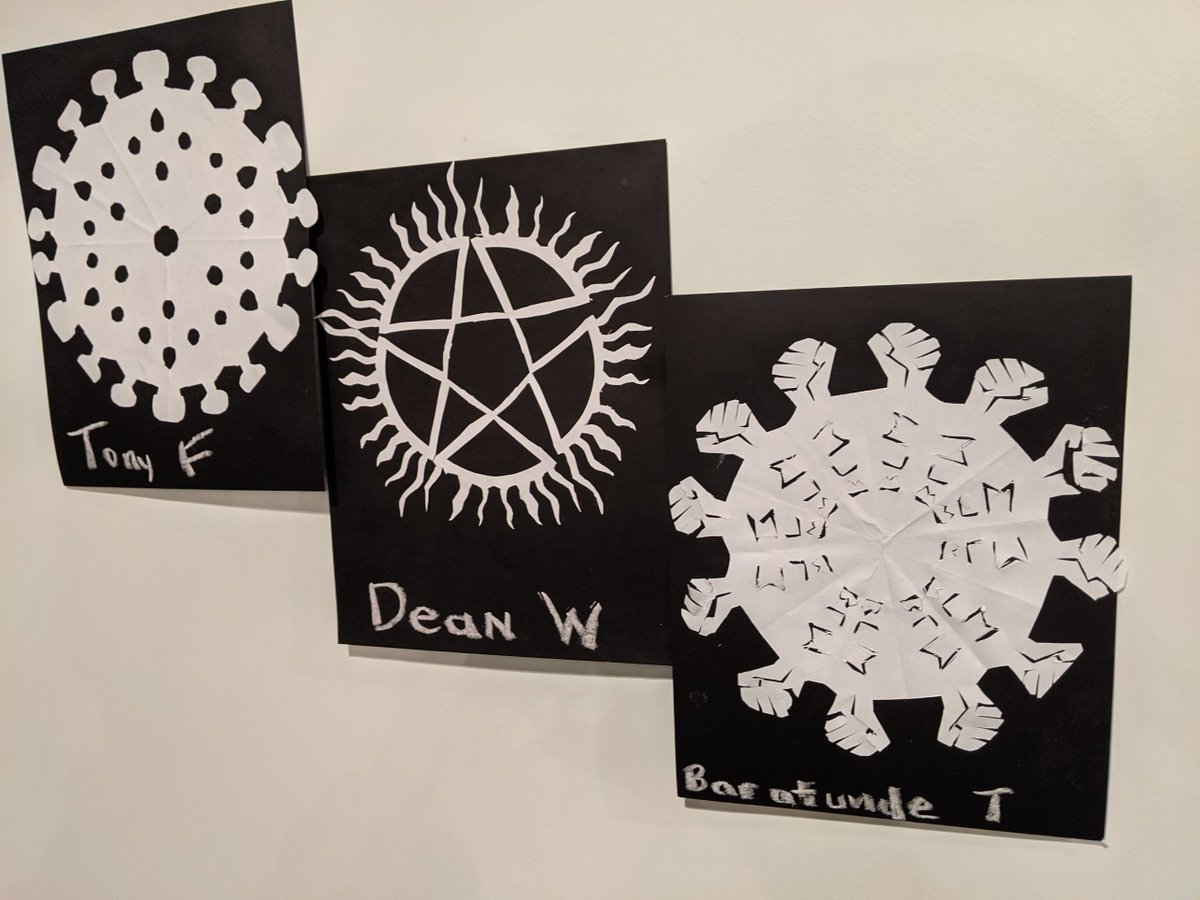 GottaBeCrazy2's tweet photo. #GISHMAS2020 #Item3 All-iday decorating used to mean taking down your anti–demon warding, but not anymore. Get festive AND stay safe from demons with new Sigil Snowflakes from GISHCORP! Create an intricately-cut paper snowflake in the shape of any sigil from Supernatural. #GISH https://t.co/ko8Maemr56