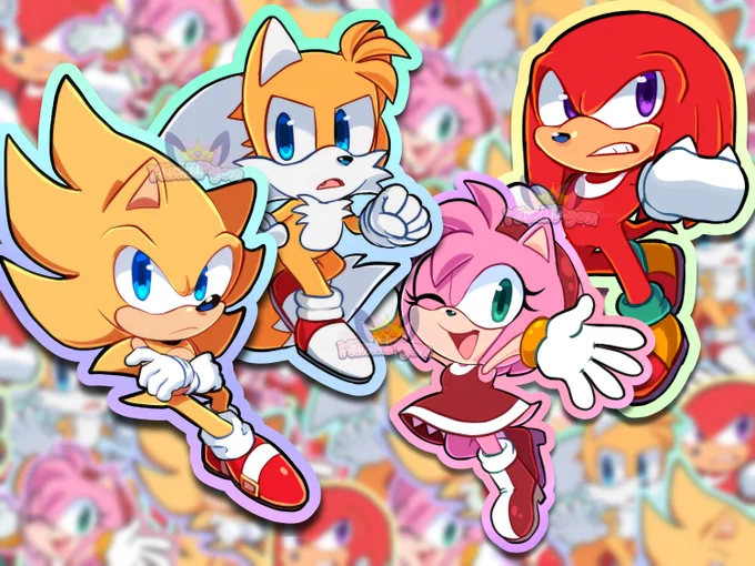 NEW STICKERS &amp; 20% OFF SALEFor Sonic Revolution I'm dropping NEW Sonic Frontiers Stickers! They are available in regular Matte Vinyl &amp; Holo Stars!20% Off the Entire Store &amp; Stickers are Free Shipping! #SonicRevolution 