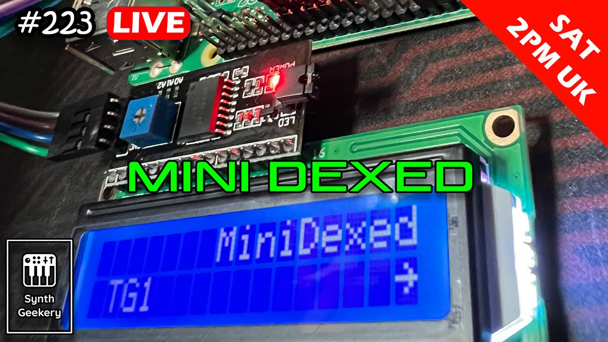 ranzee's tweet image. Synth Geekery show ep 223 - Mini Dexed
Saturday 28th Oct at 2PM UK/UTC
youtube.com/watch?v=TDSy5n…
#minidexed #synthesizers #drummachines #sequencers #samplers #musictech