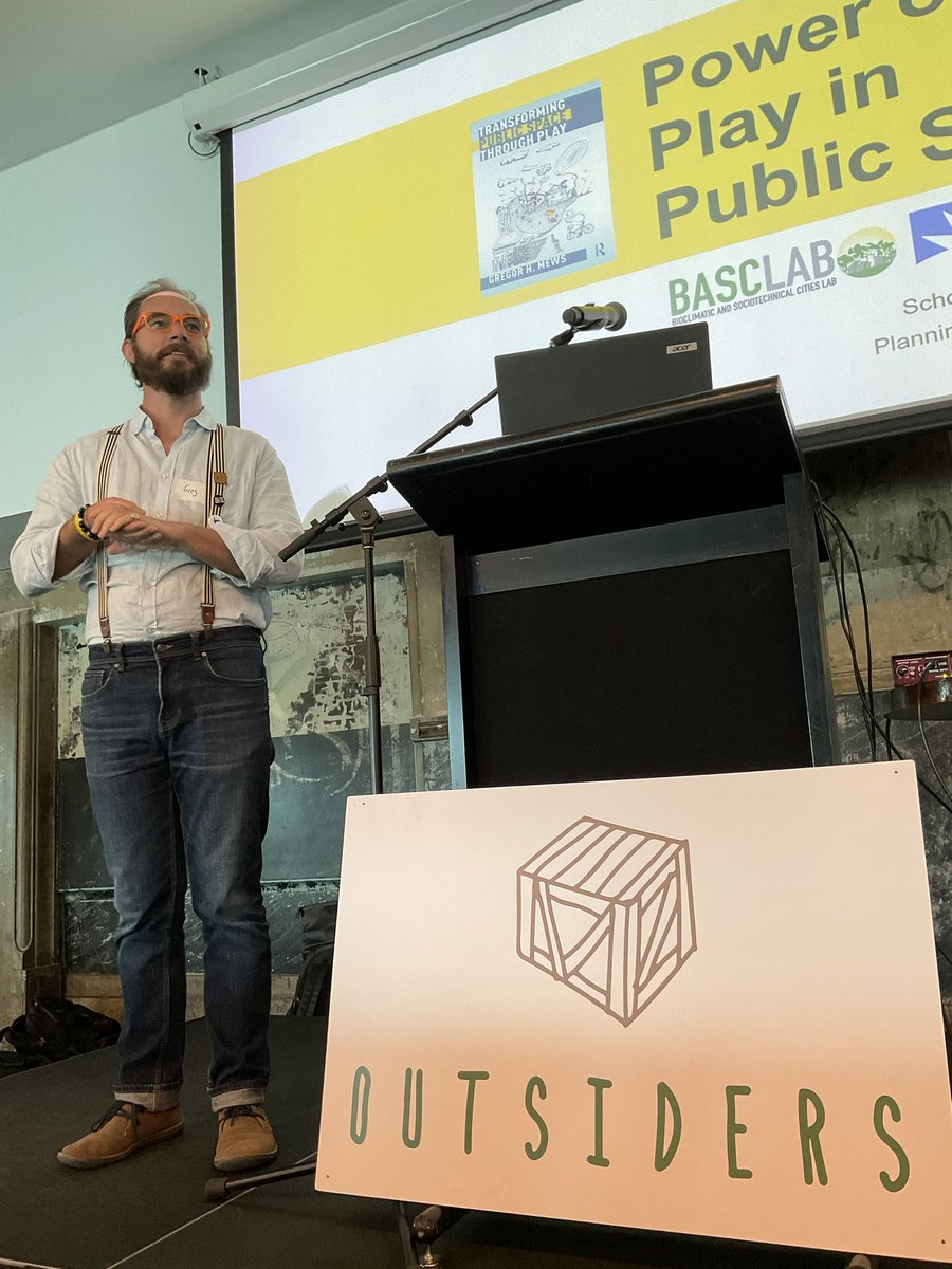 marcatplay's tweet photo. First of the breakouts at the Outsiders play design seminar in Brisbane speaking on taking the theme of the effect of urban design on people and bringing ‘cities’ and ‘play’ together.

#play #playing #playwork #marcatplay https://t.co/WHYNWEGeOu
