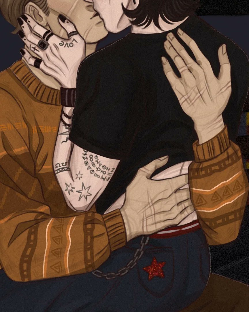 Rin_Oler's tweet photo. #wolfstar #siriusblack #remuslupin #marauders #art #harrypotter https://t.co/JsKWBV6lMw