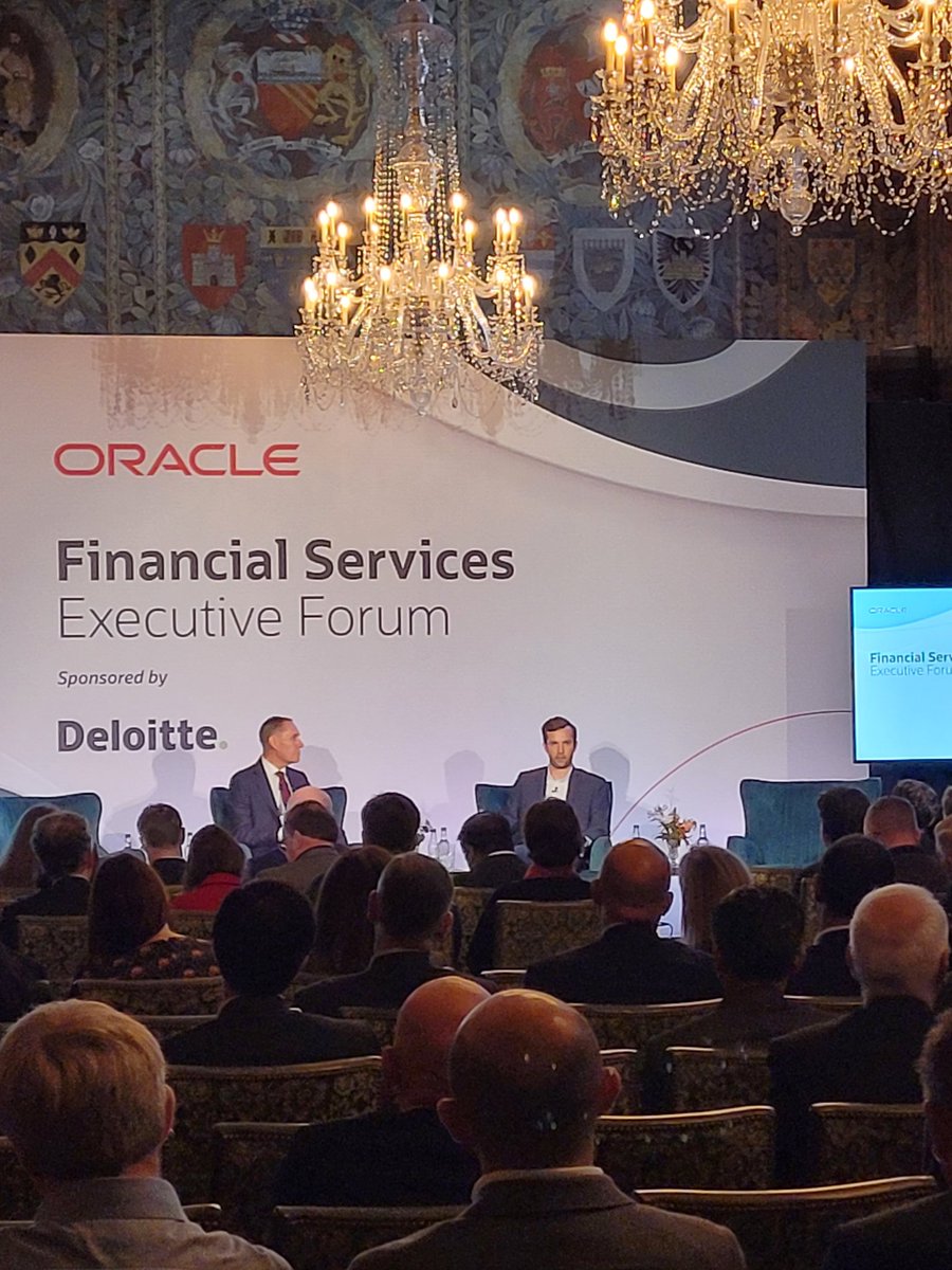24Notion's tweet image. Financial services Executive Forum: 
Keynote- Safra catz Ceo of @oracle  and Sonny Singh gave us the indepth overview engagement of data and AI plus financial services sector 
#deloitte #oracle #oracleFSI #London #RoadShow 

#24NotionMedia #24NotionEvents