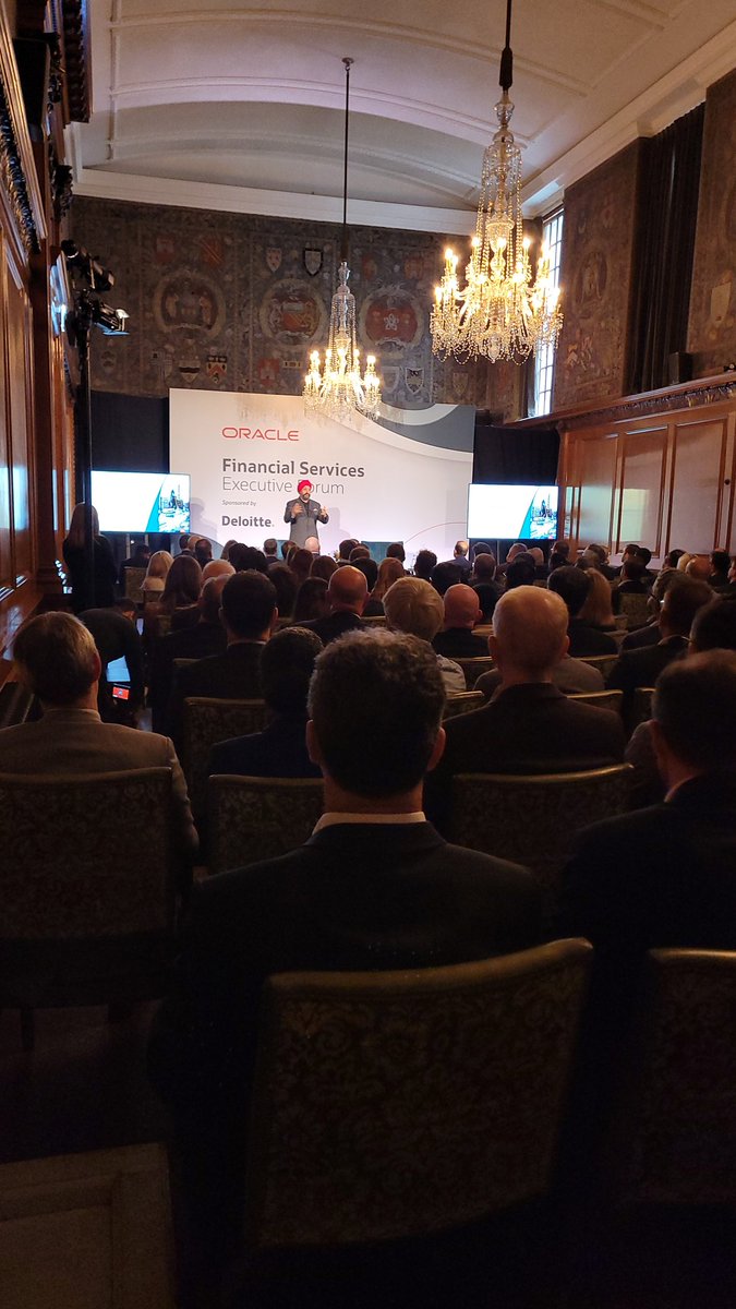 24Notion's tweet image. Financial services Executive Forum: 
Keynote- Safra catz Ceo of @oracle  and Sonny Singh gave us the indepth overview engagement of data and AI plus financial services sector 
#deloitte #oracle #oracleFSI #London #RoadShow 

#24NotionMedia #24NotionEvents