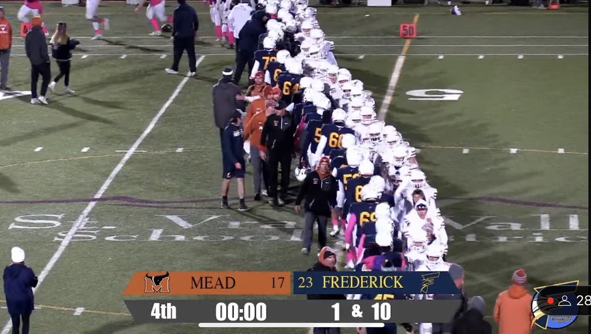 FHSGEBN's tweet photo. Hey @Frederick_HS faithful. You #BeatMead.
#StVrainStorm https://t.co/E7hfZv6grp