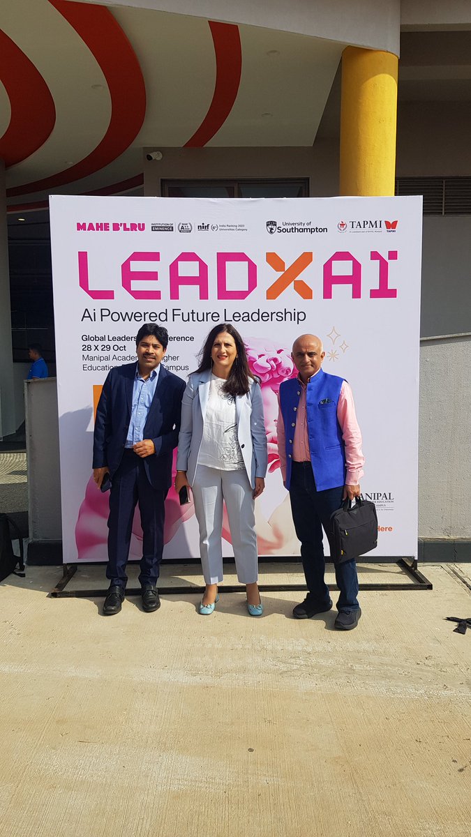 The @SotonBusiness team at the Global Leadership Conference #GLC @MyTAPMI. One of the best conference venues in the whole of Asia at #manipal #Bangalore campus.
