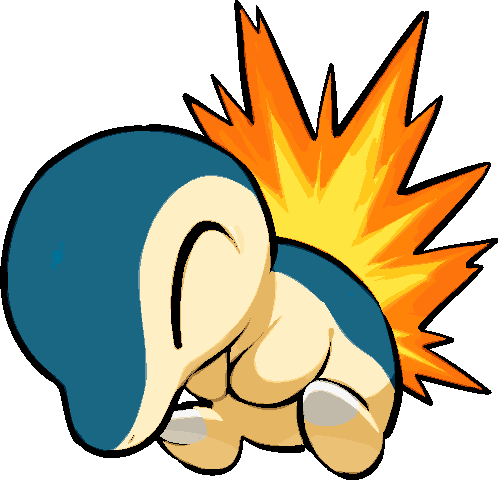 cyndaquil pokemon (creature) no humans closed eyes solo white background simple background full body  illustration images