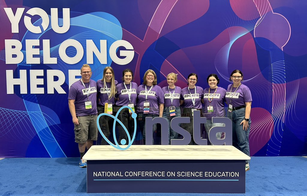 BethPesnell's tweet image. It’s been another incredible day at #NSTA23! These elementary #EDCATS definitely “belong here” and have learned so much! Grateful to @KSUCollegeofEd for making this possible! @NSTA #kssci