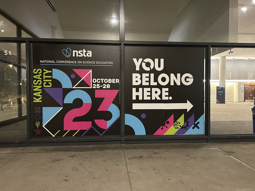 BethPesnell's tweet image. It’s been another incredible day at #NSTA23! These elementary #EDCATS definitely “belong here” and have learned so much! Grateful to @KSUCollegeofEd for making this possible! @NSTA #kssci