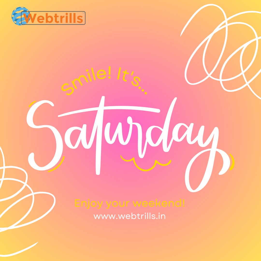 Enjoy your weekend

#webtrills #weekend #saturday #SaturdayVibes #goodvibes #goodmorning #happyweekend #weekendishere