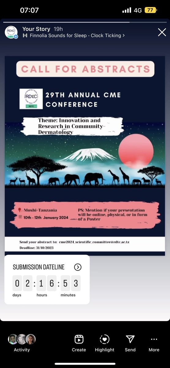 Let’s keep those abstracts flooding 🤗🤗🤗