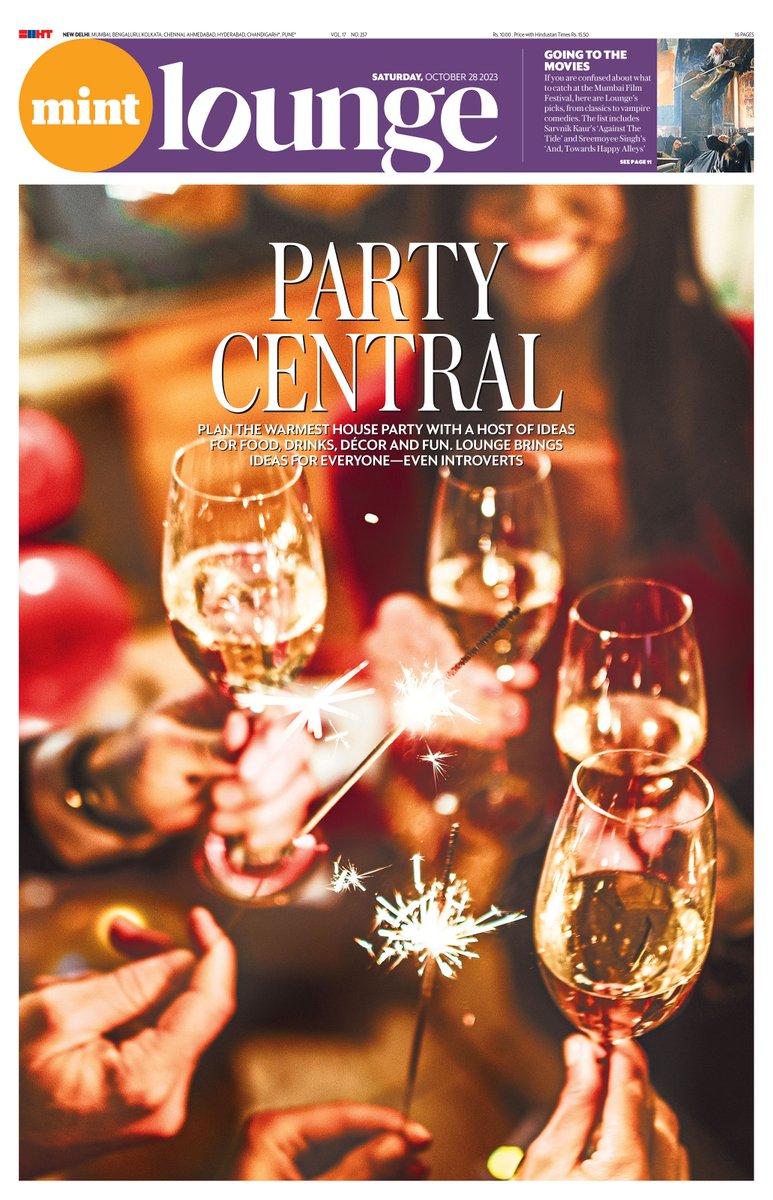 Mint_Lounge's tweet image. #IssueOut Plan the warmest house party with a host of ideas for food, drinks, decor and fun.