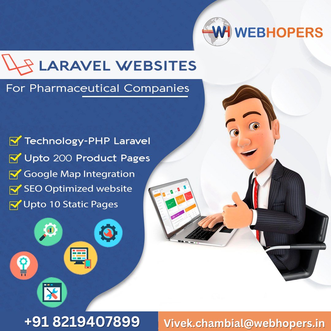 VivekWebhopers's tweet image. Our company offers the best services in #Developing_Websites covering #Laravel and developing all kinds of websites for #All_Industries like #Pharmaceuticals
For more information, get in touch with us on Call
📷+91-8219407899
📷 webhopers.com
📷 info@webhopers.com
-
-