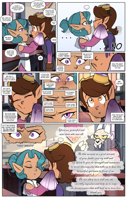 Ellowyn should be given a physical award for patience and perseverance. Holy mother, I love this!. Last night I got to draw this because you inspired me a lot with what you wrote, hahaha.  THEY LOOK ADORABLE, Thank you so much!  And yes, she's giving everything for the team.
