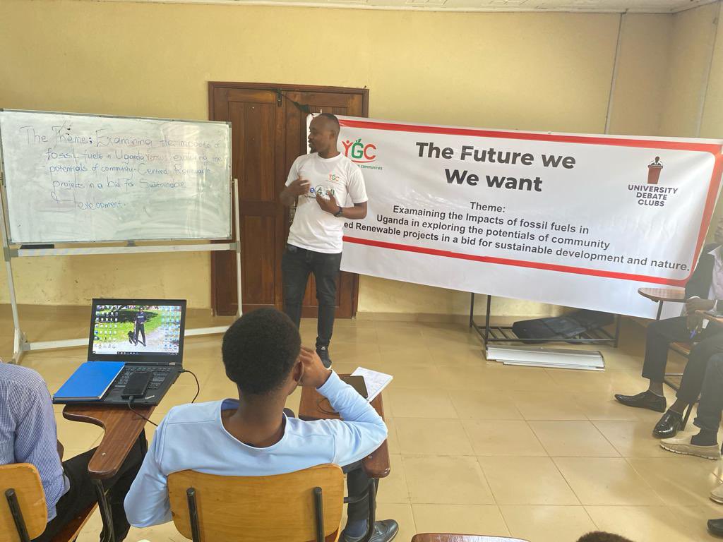 YGCUganda's tweet image. The youth must act as the nexus between the biodiversity and climate envisioning a world where communities thrive with nature across generations. 

#TheFutureWeWant series #StopfossilFuels   #StopEACOP