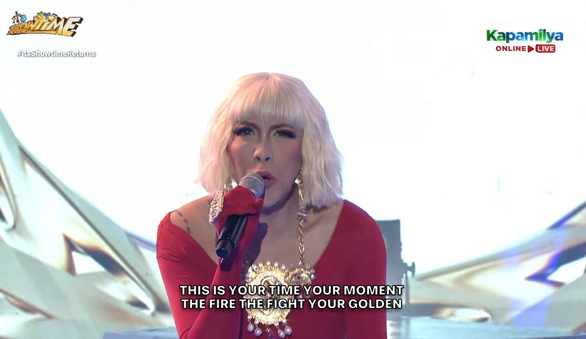 PhilstarNews's tweet photo. 'HERE COMES THE COMEBACK'

The beleaguered "It's Showtime," arguably the most storied noontime show in the history of Philippine television, made a triumphant return on Saturday after a 12-day suspension imposed by the MTRCB. 

Hosts Vice Ganda, Anne Curtis, Jhong Hilario, Karylle, Ogie Alcasid and Kim Chiu, among others, delivered an electrifying opening performance.

📸 It's Showtime/ABS-CBN