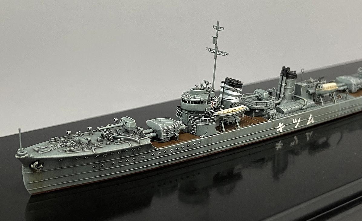 har36600's tweet photo. 駆逐艦　睦月　完成しました。
キットはヤマシタホビー 1/700 艦艇模型シリーズ 駆逐艦 睦月 開戦時　エッチングはテトラモデルワークス製です。
#艦船模型 
#ヤマシタホビー https://t.co/DGfNfwl965