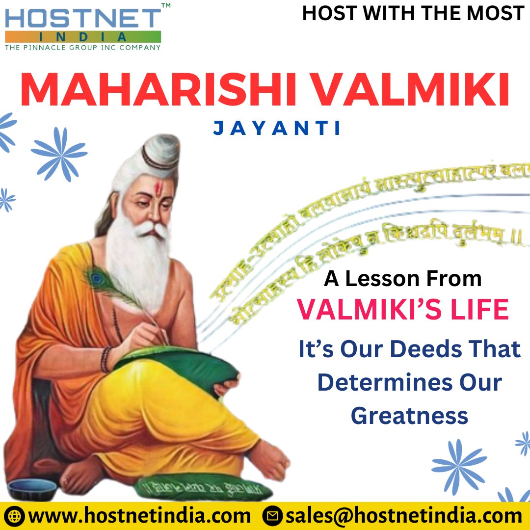 🌟 Celebrating Valmiki Jayanti 📖✨ - A Tribute to the Sage of Epics 🙏

#ValmikiJyanti #Ramayana #SageValmiki #EternalWisdom #IndianCulture #Storytelling #MoralValues #SpiritualInsights #Virtues #MaharishiValmiki #RamayanaTeachings #LifeLessons #Dharma #Ahimsa #Compassion