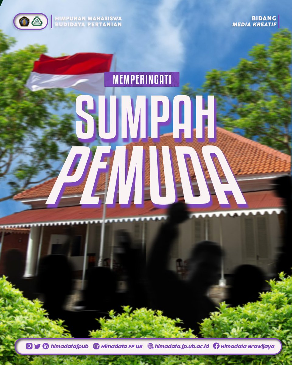 himadatafpub's tweet photo. [MEMPERINGATI HARI SUMPAH PEMUDA]

Hallo Bravoholic!!🙌🏻
Selamat Hari Sumpah Pemuda!!

Di momen Sumpah Pemuda ini, yuk bravoholic mari satukan semangat yang kuat untuk tidak berhenti bertumbuh menjadi generasi berprestasi dan tangguh🤗✨ https://t.co/hvjSQVHheh