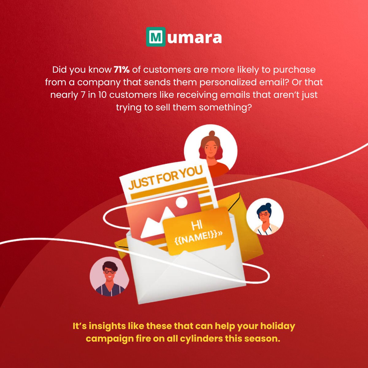 MumaraApps's tweet image. What’s on your holiday campaign planning checklist?

1. Adding a personal touch with data
2. Boosting revenue through segmentation
3. Streamlining promotional messaging with automation
4. All the above and more!

#holidaycampaign #segmentationstrategy #automatedmessaging