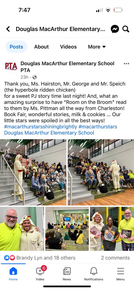 MrsPittman123's tweet photo. When you’re invited to guest read via Zoom at Principal Pajama Storytime at your former school 🥹 ❤️🌟👩🏻‍🏫 My heart is so full from seeing all my Star students. Love &amp; miss you @MacArthurACPS @DMPrincipal https://t.co/Qp4ePn5Gsn