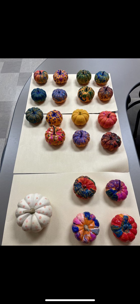 abcwithmsb's tweet photo. Pumpkin painting with my little stallions!  🎃
One of our wonderful parents bought us all pumpkins from our field trip to Blessington Farms yesterday! 🧡 https://t.co/SV3uOEHZFU