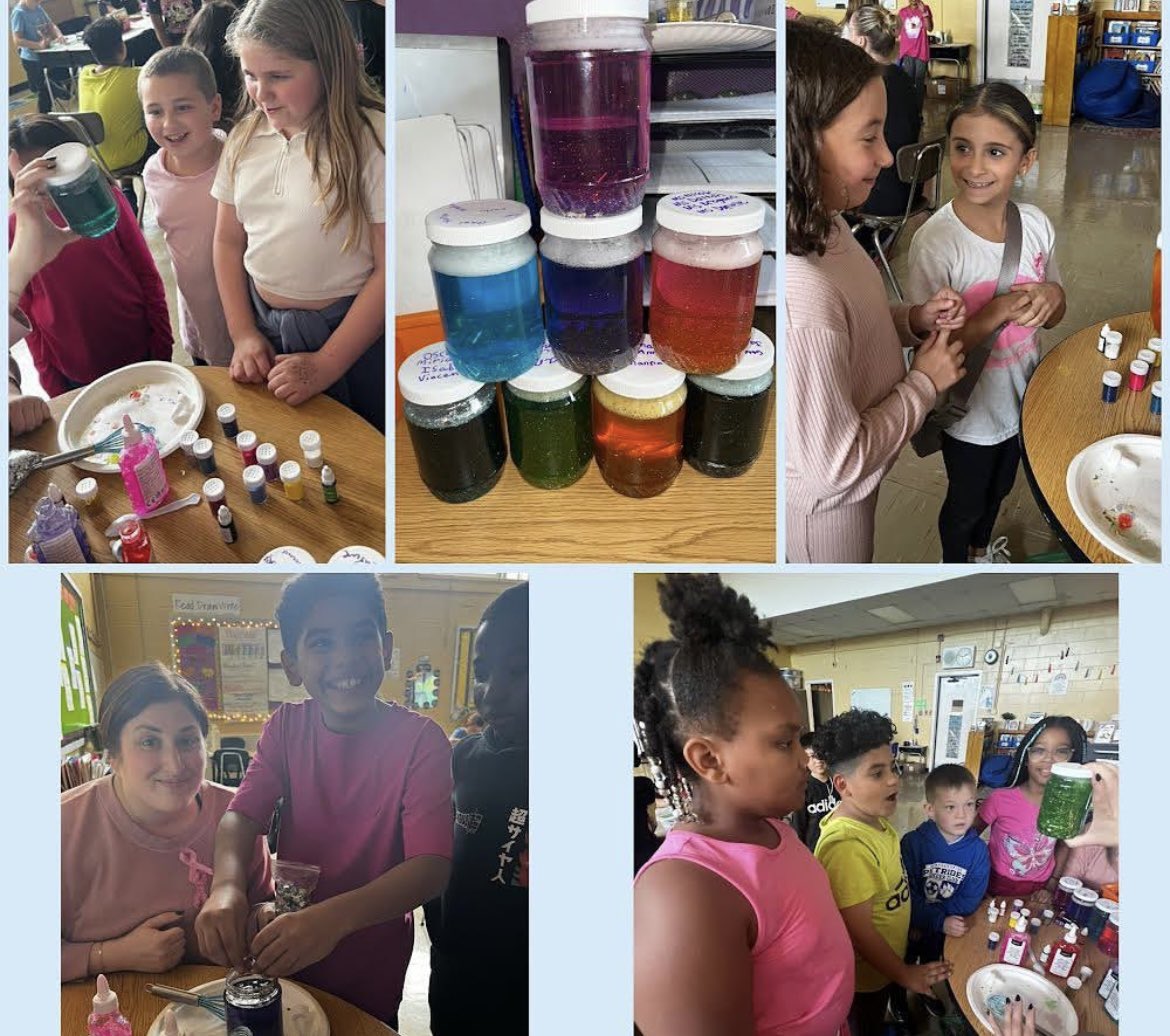 Class 420 made their own calming jars! The kids loved shaking them up and watching the glitter slowly fall to the bottom. These colorful and sparkly jars will be added to our sensory room!
#petridesproud #fourthgrade #calmingjars #prek12 #elevated31 #petrides4thgrade